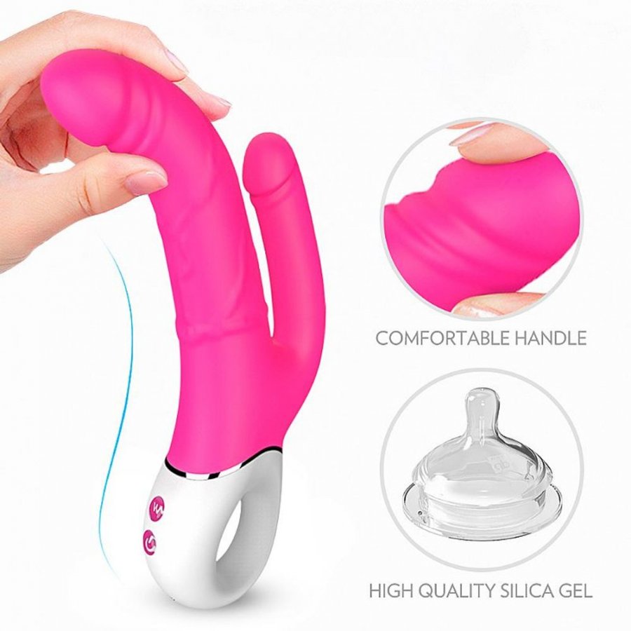 Comprar DEPÊ: Vibrador Dupla Penetração Recarregável | Pink Play Sex Shop