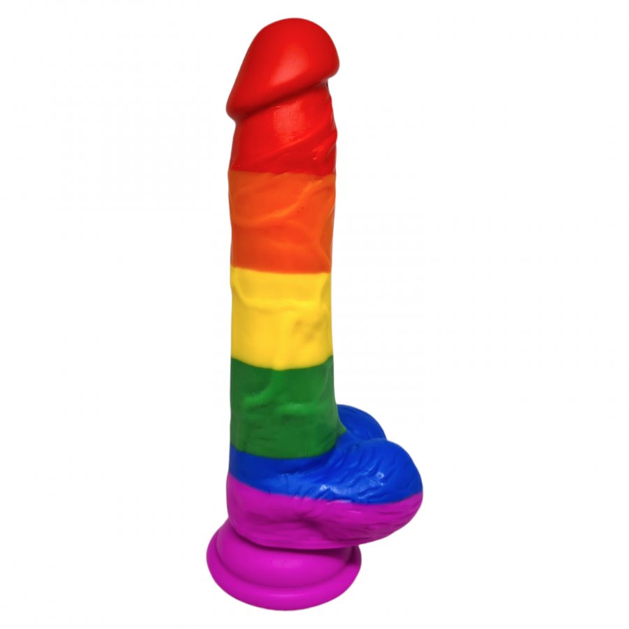 Foto do produto Dildo Arco Íris em Silicone 20x4cm