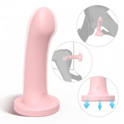 Dildo com Ventosa e Vibrador - Recarregável