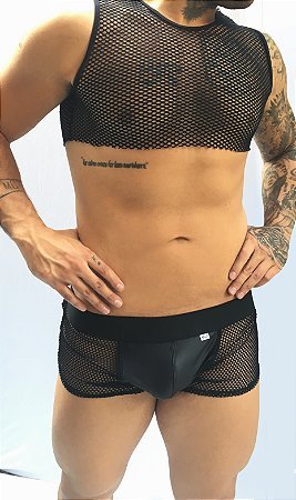 Foto do produto Conjunto Cueca Sex com Cropped Arrastão